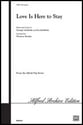 Love Is Here to Stay SATB choral sheet music cover